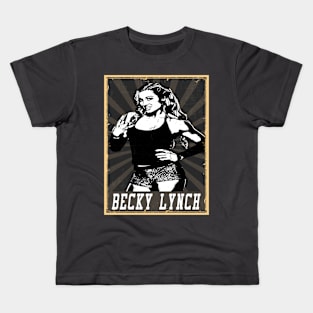 80s Style Becky Lynch Kids T-Shirt